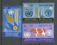 Egypt 1963 Year , Mint Stamps MNH (**) Michel # 696-698 - Neufs