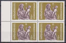 1972 , Mi 1405 ** (6) -  4er Block Postfrisch - Weihnachten - Lettres & Documents