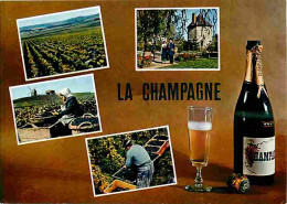 Vignes - Le Champagne - Multivues - Bouteille - Vendanges - Raisins - Vin - CPM - Voir Scans Recto-Verso - Vignes