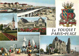 62 - Le Touquet - Multivues - Blasons - Carte Dentelée - CPSM Grand Format - Voir Scans Recto-Verso - Le Touquet