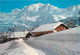 74 - Combloux - Echappée Sur Le Mont Blanc - Chalets - Hiver - Neige - CPM - Voir Scans Recto-Verso - Combloux
