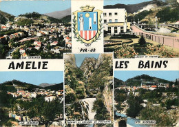 66 - Amélie Les Bains - Multivues - Blasons - Mention Photographie Véritable - CPSM Grand Format - Voir Scans Recto-Vers - Autres & Non Classés