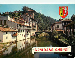 64 - Saint Jean De Pied De Port - Vieilles Maisons Sur La Nive - Blasons - Carte Neuve - CPM - Voir Scans Recto-Verso - Saint Jean Pied De Port