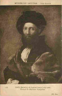 Art - Peinture - Raphael Sanzio - Portrait De Balthazar Castiglione - Musée Du Louvre - CPM - Voir Scans Recto-Verso - Peintures & Tableaux