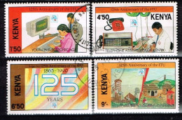 KENYA / / Oblitérés/Used / 1990 - 125 Ans De L'UIT - Kenia (1963-...)