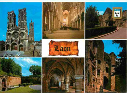 02 - Laon - Multivues - Blasons - CPM - Voir Scans Recto-Verso  - Laon