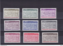 ANDORRE 1983 Série Courante Yvert 316-324, Michel 337-345 NEUF** MNH Cote 5,10 Euros - Unused Stamps