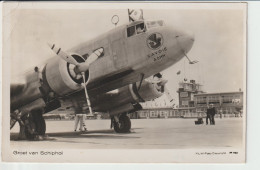 Vintage Rppc Air France Bloch 220 Aircraft @ Schiphol Airport - 1919-1938: Entre Guerras