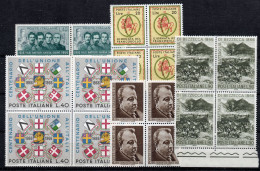 PAG33 - ITALIA 1967 , Cinque Serie Emesse Nell'anno In QUARTINA *** MNH . - 1961-70: Ungebraucht