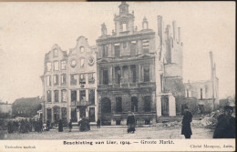 BESCHIETING VAN LIER 1914 =   DE GROOTE MARKT       2 SCANS - Lier