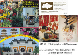 Singapore MultiView-1976's, 3Postcards ATS N°13,14,16 Distributed By A & T International (PTE) LTD Australia_cpc - Singapur