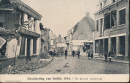 BESCHIETING VAN DUFFEL  1914 =   DE GROOTE STEENWEG    2 SCANS - Duffel