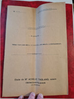 INSCRIPTION DE PROPRIETE OBERHAUSBERGEN 1951 PAPIER TIMBRE ET TIMBRE FISCAL 15 FRANCS OBERSCHAEFFOLSHEIM SCHILTIHEIM - Lettres & Documents