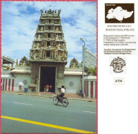 Singapore, Hindu Temple In South Bridge Road, Vintage Old +/-1976 Popu 2.3 Million_A&T N°AT 34_UNC_cpc - Singapore