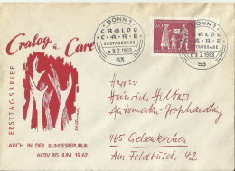 BDR CV FDC  1963 EMA  RAND - Lettres & Documents