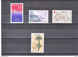 ANDORRE 1989 Yvert 376-377 + 380-381, Michel 397-398 + 401-402 NEUF** MNH Cote 6,60 Euros - Ungebraucht