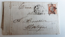 Timbre  31 Sur Lettre De Paris  à  Mortagne  09/09/1869 - 1849-1876: Classic Period