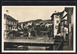 AK Moudon, Vue Sur La Ville Et La Broye  - Moudon