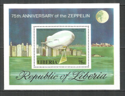 LIBERIA 1978 Year , Mint Block MNH (**) Airship - Liberia