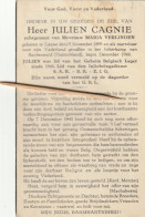 Oorlogsslachtoffer : 1944,Julien Cagnie, Verlinden, Lauwe; Buchenwald - Images Religieuses