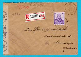 BELGIUM Censored Cover 1942 Bruxelles To Scheveningen Netherlands - WW II (Covers & Documents)