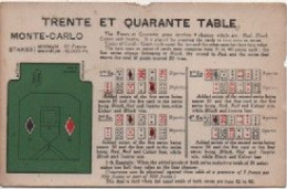 JEUX-Trente Et Quarante Table (colorisé) - Carte Da Gioco