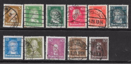 ● GERMANIA REICH 1926 / 1927 ֍ Uomini Illustri - N. 379 . . . Usati ● Serietta ● Cat. 25.65 € ● Lotto N. 3924 ● - Used Stamps