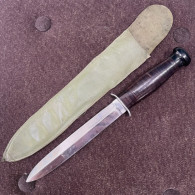 Vintage CASE WW2 US Militaire Combat Couteau De Combat Opérations Spéciales Commando Original - Knives/Swords