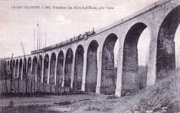 46 - Lot - Pres FIGEAC -    Train Vapeur Sur Le Viaduc Du Ceint D Eau - Figeac