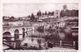 86 - Vienne - BOURPEUIL - L'ISLE JOURDAIN ( Le Vigeant ) - Pont Saint Sylvain Vu De La Passerelle - Other & Unclassified