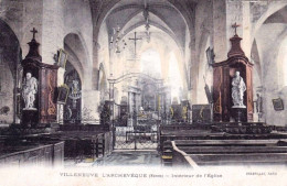 89 - Yonne -  VILLENEUVE L'ARCHEVEQUE - Interieur De L'église - Villeneuve-l'Archevêque