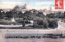 51 -  Marne -  REIMS -  Vue Generale Prise De La Gare - Reims