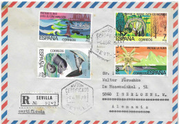 Postzegels > Europa > Spanje > Aangetekende Brief Met 4  Postzegels (18013) - Altri & Non Classificati