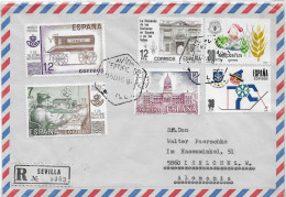 Postzegels > Europa > Spanje > Aangetekende Brief Met 6  Postzegels (18014) - Altri & Non Classificati