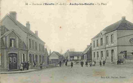 62 - Auchy Les Hesdin - La Place - Animé - Ecrite En 1918 - CPA - Voir Scans Recto-Verso - Other & Unclassified