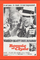 Cinema - Bonnie Et Clyde - Warren Beaty - Faye Dunaway - Illustration Vintage - Affiche De Film - CPM - Carte Neuve - Vo - Affiches Sur Carte