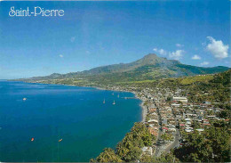 Martinique - Saint Pierre - La Ville La Rade Et La Montagne Pelée - Vu De Notre-Dame De Bon Port - CPM - Voir Scans Rect - Other & Unclassified