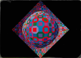 Art - Peinture - Victor Vasarely - Planetary 1972 - CPM - Voir Scans Recto-Verso - Pintura & Cuadros