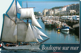 62 - Boulogne Sur Mer - Le Port - Bateaux - Voilier - Découpe Originale - CPM - Carte Neuve - Voir Scans Recto-Verso - Boulogne Sur Mer