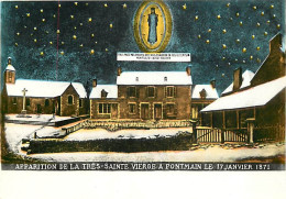 53 - Pontmain - Intérieur De !a Grange - Panorama Du 17 Janvier 1871 D'après P. Machard - Art Peinture - Carte Neuve - C - Pontmain