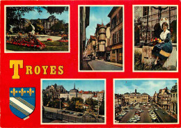 10 - Troyes - Multivues - Blasons - CPM - Voir Scans Recto-Verso - Troyes