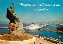 13 - Marseille - Le Monument Aux Morts De La Mer - Entrée Du Port - Vue Du Jardin Du Pharo - Bateaux - CPM - Voir Scans  - Sonstige Sehenswürdigkeiten