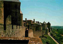 11 - Carcassonne - La Cité Médiévale - Montée Porte D'Aude - CPM - Voir Scans Recto-Verso - Carcassonne