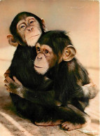 Animaux - Singes - Faune Africaine - Bébés Chimpanzé - CPM - Voir Scans Recto-Verso - Singes