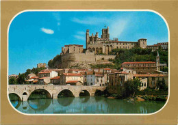 34 - Béziers - Vue Panoramique Sur La Cathédrale St-Nazaire Dominant Le Pont Et L'Orb - CPM - Voir Scans Recto-Verso - Beziers