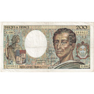 France, 200 Francs, Montesquieu, 1985, E.030, TB+, Fayette:70.5, KM:155a - 200 F 1981-1994 ''Montesquieu''