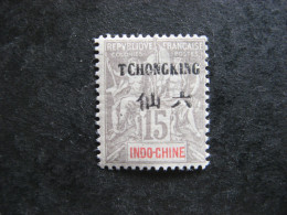 A). TCH'ONG-K'ING: TB N° 37, Neuf X . - Unused Stamps