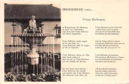 Brandenburg (Havel) Fritze Bollmann Brunnen Und Gedicht Gl1942 #168.655 - Sonstige & Ohne Zuordnung