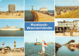 Rostock-Warnemünde Hotel Strand Leuchtturm Segelboot Gl1990 #172.301 - Altri & Non Classificati