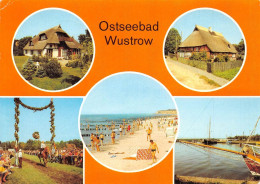 Ostseebad Wustrow Rohrdachhaus Katen Strand Hafenansicht Gl1986 #172.305 - Autres & Non Classés